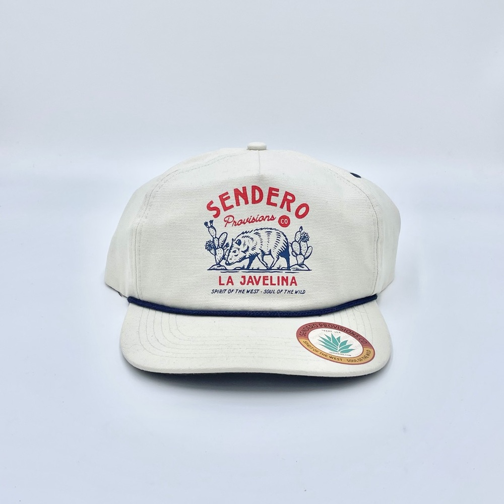 NEW Sendero Provisions La Javelina Flat Bill Rope Rodeo SnapBack Hat Adult OSFM - Picture 3 of 12